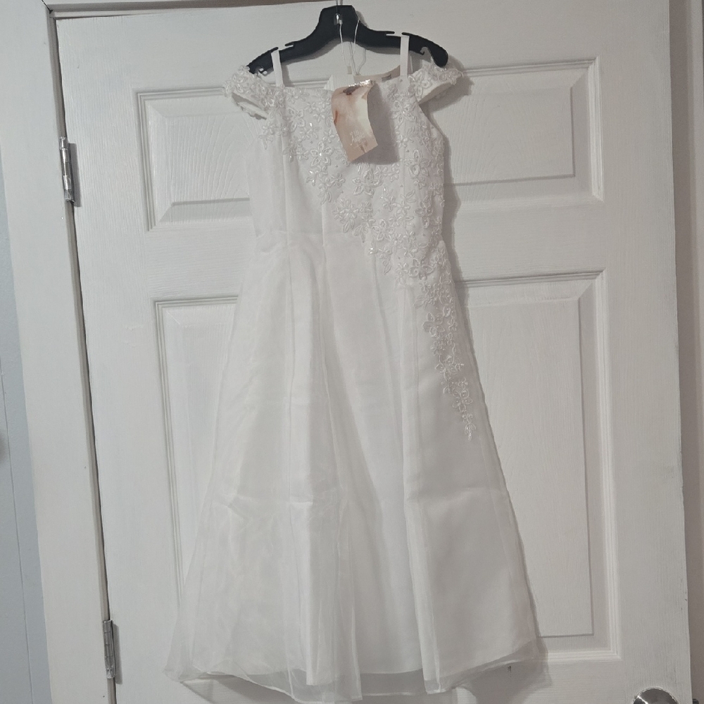 Us Angels White Floral Dress